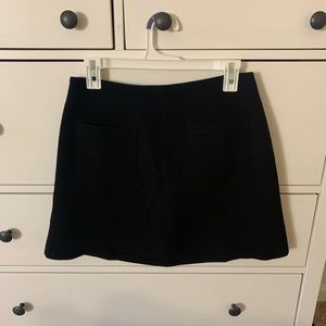 Black mini skirt